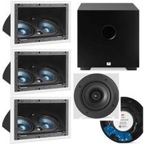 Kit Home 5.1 Aat -3 Cxs Lcr A100 + 2 Cxs Nq6 100 + Subwoofer