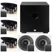 Kit Home 5.1 AAT 3 cxs NQ6 A100 +2 NQ6100 + Sub10 Cor Preto