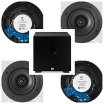 Kit Home AAT - 4cxs NQ6100 + Sub Compact Cube 8 Cor Preto