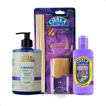 Kit Home Aromatizante Lavanda Limpador Perfumado, Sabonete Líquido, Difusor de Aromas e Spray para Tecidos Coala Essências Kit Home Aromatizante Lavanda Limpador Perfumado, Sabonete Líquido, Difusor de Aromas e Spray para Tecidos Coala Essências