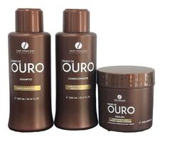 Kit Home Care Banho de Ouro Hair Princess - 3 Passos para Cabelos Brilhantes e Saudáveis Kit Home Care Banho de Ouro Hair Princess - 3 Passos para Cabelos Brilhantes e Saudáveis