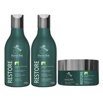 Kit Home Care Hidratação Restore Algas Marinhas Dama Hair 3 Produtos Kit Home Care Hidratação Restore Algas Marinhas Dama Hair 3 Produtos