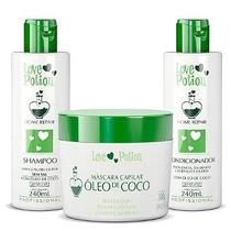 KIT HOME CARE ÓLEO DE COCO 240ml + MÁSCARA DE COCO 300g - LOVE POTION KIT HOME CARE ÓLEO DE COCO 240ml + MÁSCARA DE COCO 300g - LOVE POTION