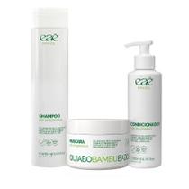 Kit Home Care Quiabo, Bambu & Babosa Pós Progressiva Eae Brasil Tratamento Capilar