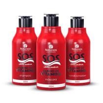 Kit Home Care SOS Banho de Vitamina 3x300ml Natureza Cosméticos