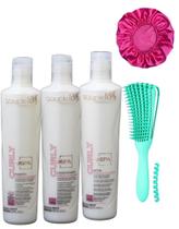 Kit Home Care Spa Curly Soupleliss Cabelos Cacheados 3x300ml
