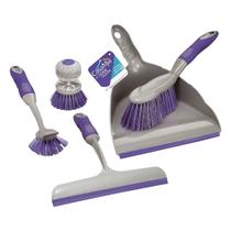 Kit home clean pratico limpeza geral 5 pecas casamia - CASA MIA