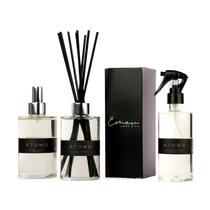Kit Home + Difusor + Água Premium Cítrico Limão e Bergamota (Átomo) - 100ml (Pequeno) - 250ml (Grande)