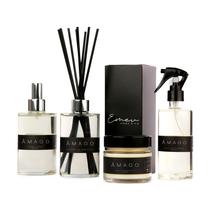Kit Home + Difusor + Água + Vela Premium Amadeirado (Âmago) - 250ml (Grande) Kit Home + Difusor + Água + Vela Premium Amadeirado (Âmago) - 250ml (Grande)