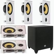 Kit Home Jbl 5.1 Com 5 Caixas Ci6R + Subwoofer Jbl Ci8p Kit Home Jbl 5.1 Com 5 Caixas Ci6R + Subwoofer Jbl Ci8p