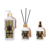 Kit Home Luxo - Bamboo Essentials (Difusor, Sabonete e Perfume de Ambientes) - Dorah Beauty Kit Home Luxo - Bamboo Essentials (Difusor, Sabonete e Perfume de Ambientes) - Dorah Beauty