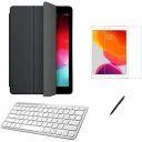 Kit Home Office Capa Smart Case compatível com Galaxy Tab S10 Fe S9 Fe S9 11 Pol Cor Preto Caneta e Teclado Preto