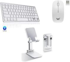 Kit Home Office Compativel Samsung Galaxy Tab S10 Lite / S10 FE / S9 FE 10,9 Polegadas Mouse Teclado Bluetooth