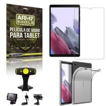 Kit Home Office Tablet Samsung A7 Lite 8.7 T220/T225 + Suporte + Capinha Silicone Transparente + Pelicula Armyshield