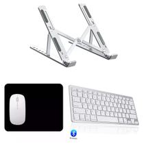 Kit Home Office Teclado Bluetooth+Mouse+Suporte+Mouse Pad Para Notebook Dell Inspiron Kit Home Office Teclado Bluetooth+Mouse+Suporte+Mouse Pad Para Notebook Dell Inspiron