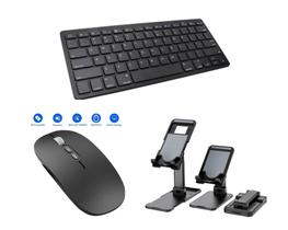 Kit Home Office Teclado Bluetooth + Mouse + Suporte Tablet Galaxy SM A7 T220