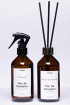 Kit Home spray e Difusor de ambientes Flor de Cerejeira 200ml - Luamme