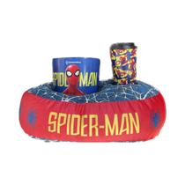 Kit Homem Aranha Almofada Balde Pipoca Copo Spider Man Marvel Disney