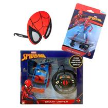 Kit Homem Aranha Carro Controle Remoto, skate com boneco e óculos de Sol Kit Homem Aranha Carro Controle Remoto, skate com boneco e óculos de Sol