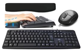 Kit Homeoffice - Teclado E Mouse Com fio Multilaser TC065 e Apoio para Teclado