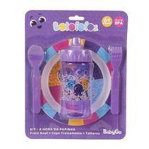 Kit Hora Da Papinha Infantil C/ Prato Bowl Copo de Treinamento e Talhes Bolofofos BabyGo