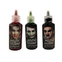 Kit Horror Make Corante Para Boca 3 Cores 16ml Cada Maquiagem Artística Halloween Terror