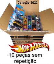 Kit Hot Wheels 10 Unidades De Carrinhos Sem Repetidos