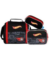 Kit Hot Wheels Lancheira Térmica + Estojo Box + Triplo Luxo Kit Hot Wheels Lancheira Térmica + Estojo Box + Triplo Luxo