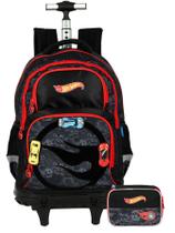 Kit Hot Wheels Mochila 2EM1 Costas Rodas + Estojo Box Luxo Kit Hot Wheels Mochila 2EM1 Costas Rodas + Estojo Box Luxo