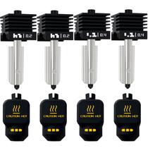 Kit Hotend HZDaDeve, pacote com 4, 0,2 mm e 0,4 mm para Bambu P2S/X2D/H2S/H2D/A1/A1 Mini