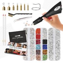Kit Hotfix Applicator Quick Crystals Pro Bedazzler com 4400 strass Kit Hotfix Applicator Quick Crystals Pro Bedazzler com 4400 strass