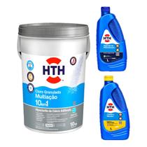 Kit Hth Mineral Brilhance 10x1 Maxfloc Previne e Água Verde