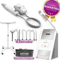 Kit HTM Beauty Steam Beauty Face Alta Frequência Eletrodos Suporte