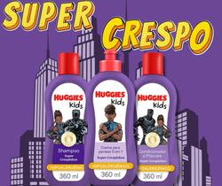 Kit Huggies Cabelo Crespo shampoo, condicionador e creme de pentear 360 ml - Livre de lágrimas