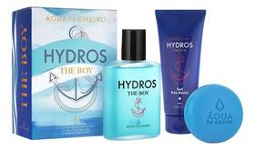Kit Hydros The Boy 1 Deo Colônia 100ml 1 Gel Pós Barba 100ml 1 Sabonete Em Barra 90g Água De Cheiro Moderno Refrescante Kit Hydros The Boy 1 Deo Colônia 100ml 1 Gel Pós Barba 100ml 1 Sabonete Em Barra 90g Água De Cheiro Moderno Refrescante