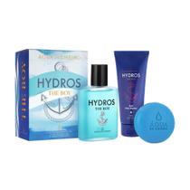 Kit Hydros The Boy Deo Colônia Gel Pós Barba Sabonete Kit Hydros The Boy Deo Colônia Gel Pós Barba Sabonete