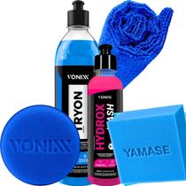 Kit Hydrox Wash e Tryon Vonixx Brilho, Proteção e Repelência para Pinturas Restauração Proteção Uv para Plásticos e Borrachas