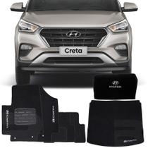 Kit Hyundai Creta 2017 18 19 Tapete Carpete e Tapete Porta Malas com Bolsa organizadora