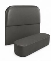 Kit Ibiza Organico Cabeceira De Cama Box Puff Recamier 160 cm Queen material sintético Cinza Escuro Do Lar Móveis e Decoração Kit Ibiza Organico Cabeceira De Cama Box Puff Recamier 160 cm Queen material sintético Cinza Escuro Do Lar Móveis e Decoração