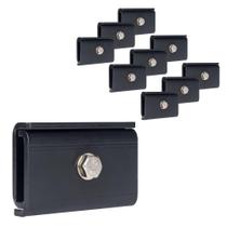 Kit ICC Ladder Rack End Splice, pacote com 10 unidades em aço preto