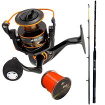 Kit Ideal Para Pesca Pesada Molinete Drag 7kg + Vara 45lbs