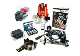 Kit Ignição Eletrônica Fusca Kombi c/ Cabo Velas E Bobina Bosch Kit Ignição Eletrônica Fusca Kombi c/ Cabo Velas E Bobina Bosch