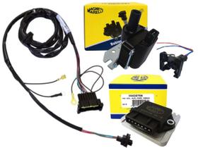 Kit Ignição Hall 7 Pinos Com Bobina Chicote Modulo Original Magneti Marelli Kit Ignição Hall 7 Pinos Com Bobina Chicote Modulo Original Magneti Marelli