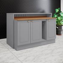 Kit Ilha Gourmet 3 Portas com Tampo