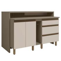 Kit Ilha Gourmet Connect com Balcões 60cm e Porta Toalha - Móveis Henn Kit Ilha Gourmet Connect com Balcões 60cm e Porta Toalha - Móveis Henn