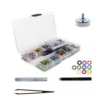 Kit Ilhós Color Lanmax LM-Kit com 400 Ilhós 110/50 + Vazador, Furado e Pinça Kit Ilhós Color Lanmax LM-Kit com 400 Ilhós 110/50 + Vazador, Furado e Pinça