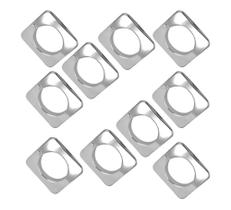 Kit Ilhos Grosso 28mm Quadrado Cromado Pacote Com 10 Un Bella Arte