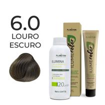 Kit ilume color plancton - 6.0 louro escuro + ilumina ox 20v - 90ml