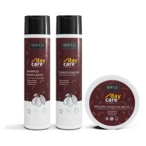Kit Ilúmina Hidratação Capilar Profunda Choque de Brilho Day Care - Shampoo Condicionador Máscara - Kit Ilúmina Hidratação Capilar Profunda Choque de Brilho Day Care - Shampoo Condicionador Máscara -