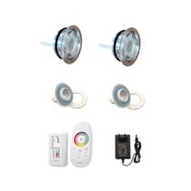 Kit Iluminação 2 Luz Led Power Para Piscina 13 Watts Vinil
